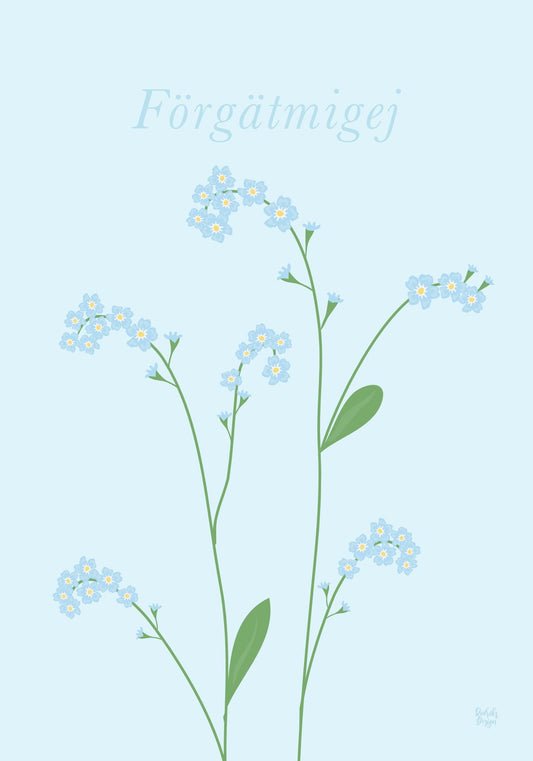 Förgätmigej poster