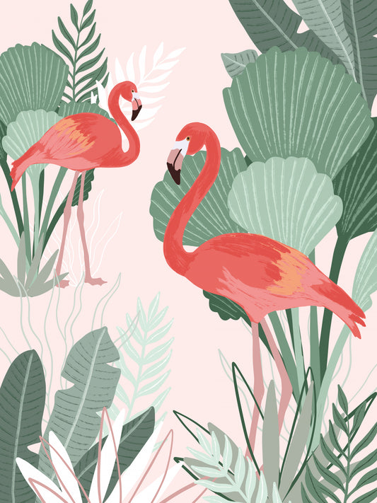 Flamingo Dreams Poster och Canvastavla