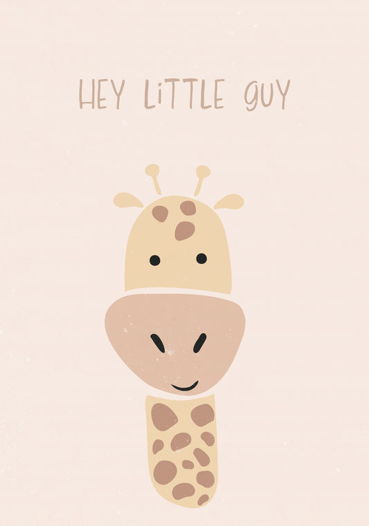 Giraffe nursery print Poster och Canvastavla