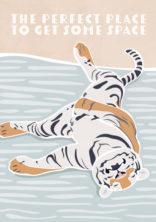 Tiger Typography Kids Quote Poster och Canvastavla