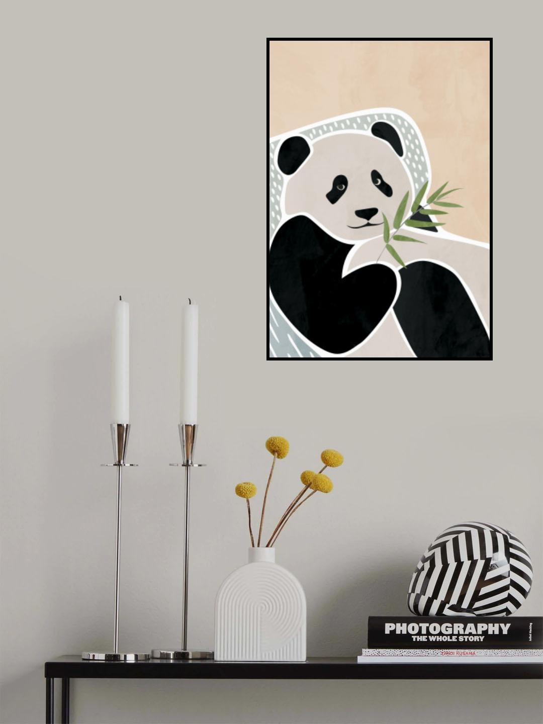 Scandi Pantha Children's Art Poster och Canvastavla