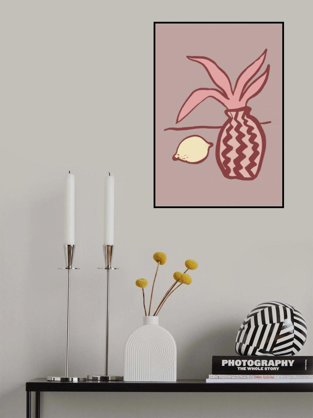 Pink Lemon Poster och Canvastavla