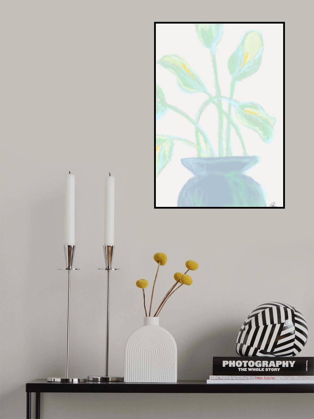 Flowers Mint Poster och Canvastavla