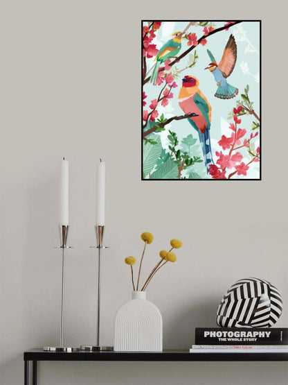 Birds of Summer Poster och Canvastavla