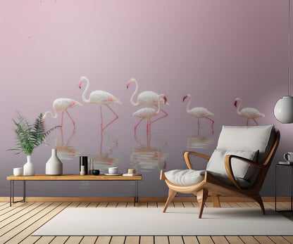 Flamingos Poster och Canvastavla